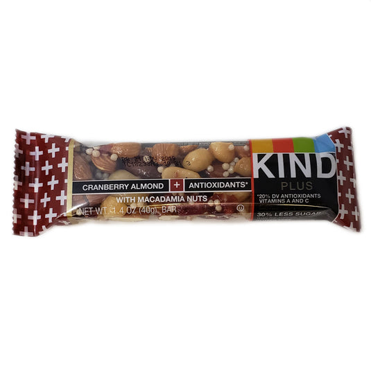 Kind Plus Cranberry Almond Bar - 1.4oz.