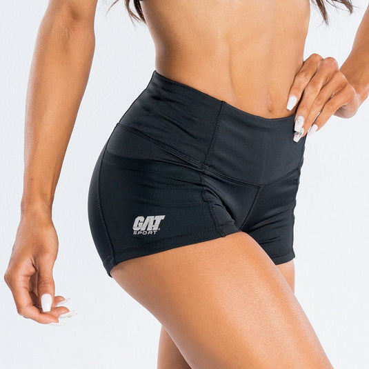 GAT Sport High-Waisted Compression Shorts for Women - Black