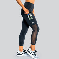GAT Sport High-Waisted Performance 7/8 Leggings for Women - Black