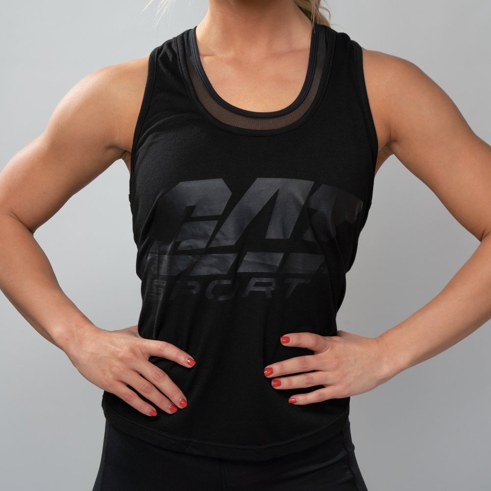 GAT Sport Twist-Back Tank for Women - Black