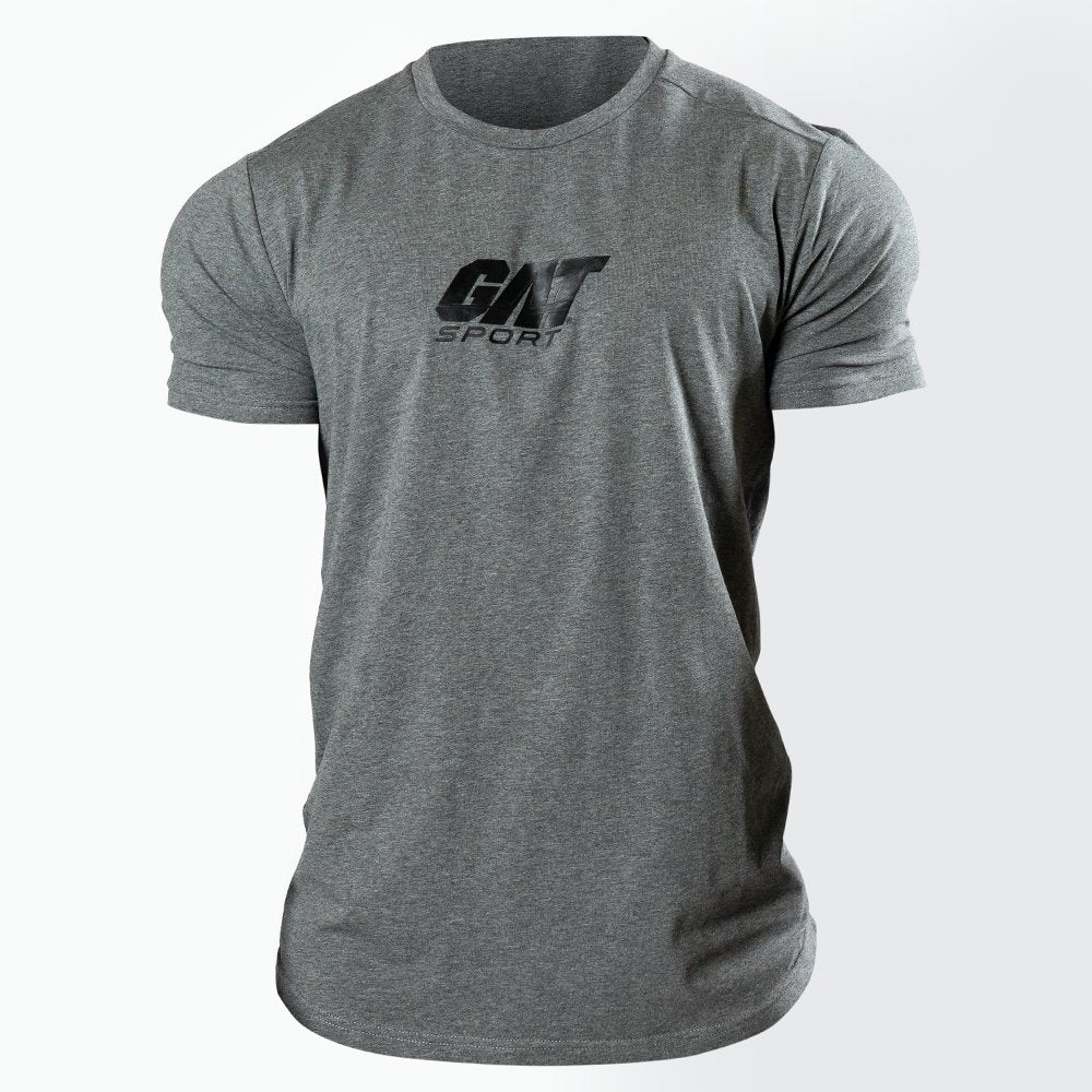 GAT Sport Elite Short Sleeved Performance T-Shirt for Men - Gray