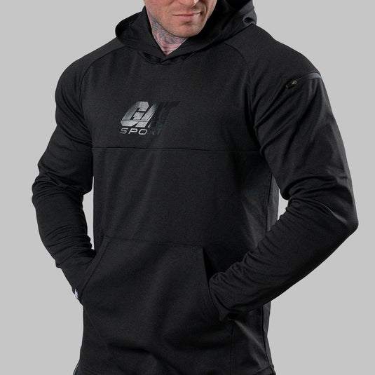 GAT Sport Interlock Pullover Hoodie for Men - Black