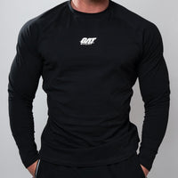 GAT Sport Long-Sleeved Performance Raglan Crew for Men - Black