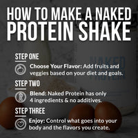 Protein Powder Blend - 1LB Egg, Whey & Casein Protein Blend | Naked Protein - 1lb