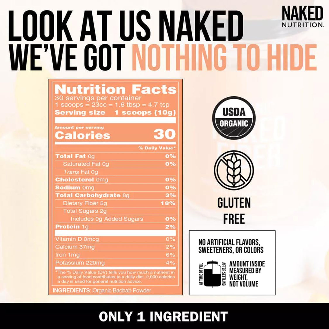 Organic Fiber Supplement | Naked Fiber