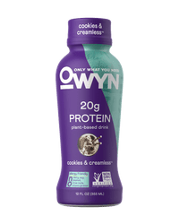 OWYN 100% Plant-Based Protein Shake - Cookies n' Creamless - 12 oz (12 Pack)