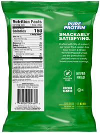 Sour Cream & Onion Popped Crisps