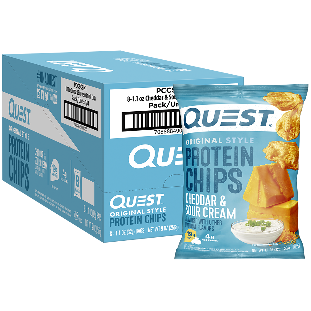 Cheddar & Sour Cream Original Style Protein Chips