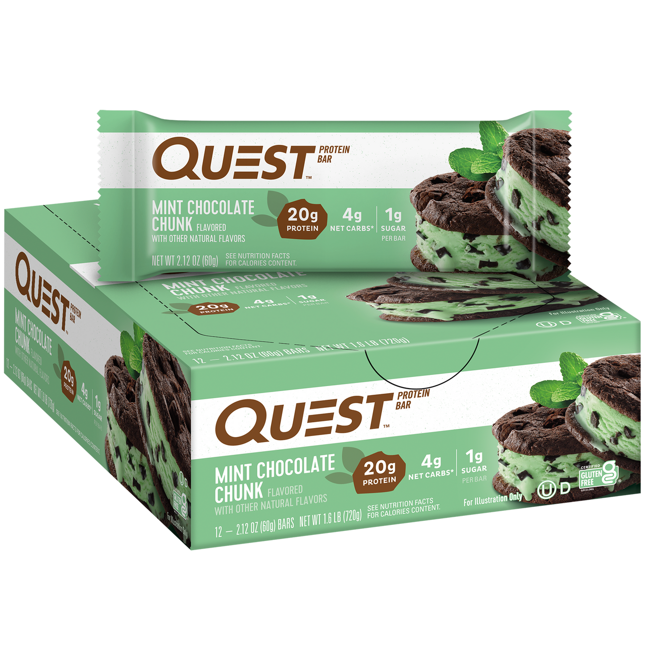 Mint Chocolate Chunk Protein Bars