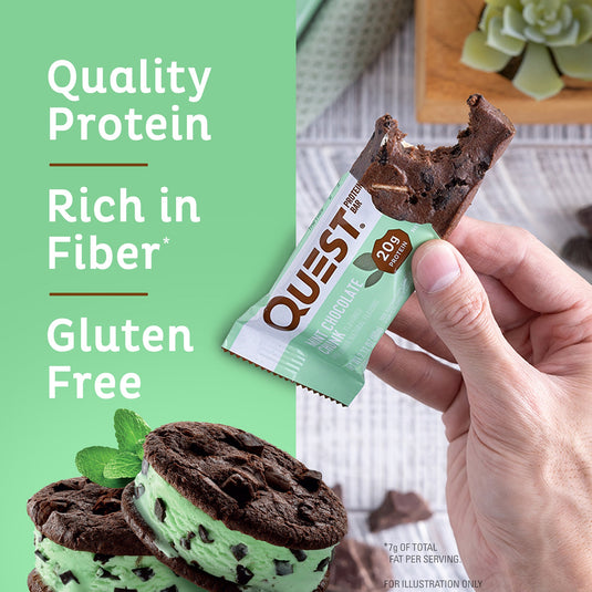 Mint Chocolate Chunk Protein Bars