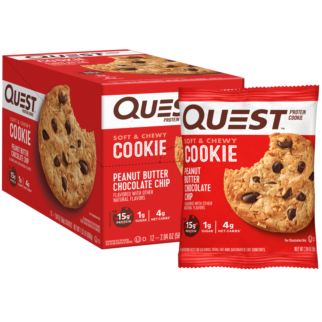 Peanut Butter Chocolate Chip Protein Cookies