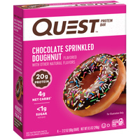 Chocolate Sprinkled Doughnut Protein Bars