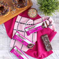 Chocolate Sprinkled Doughnut Protein Bars