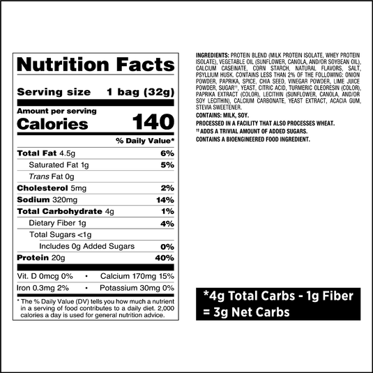 Chili Lime Tortilla Style Protein Chips