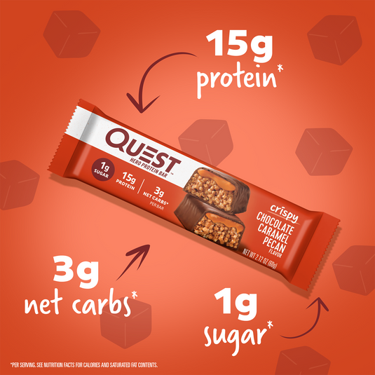 Chocolate Caramel Pecan Hero Protein Bars