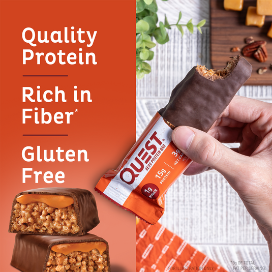 Chocolate Caramel Pecan Hero Protein Bars