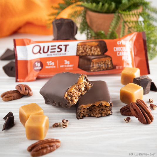 Chocolate Caramel Pecan Hero Protein Bars