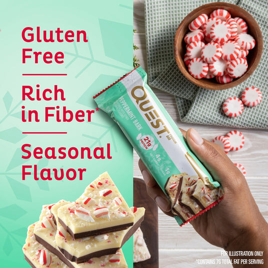 Peppermint Bark Protein Bars