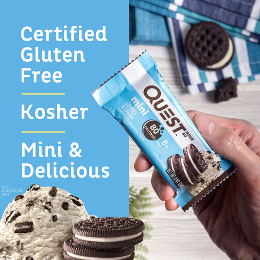 Mini Cookies & Cream Protein Bars