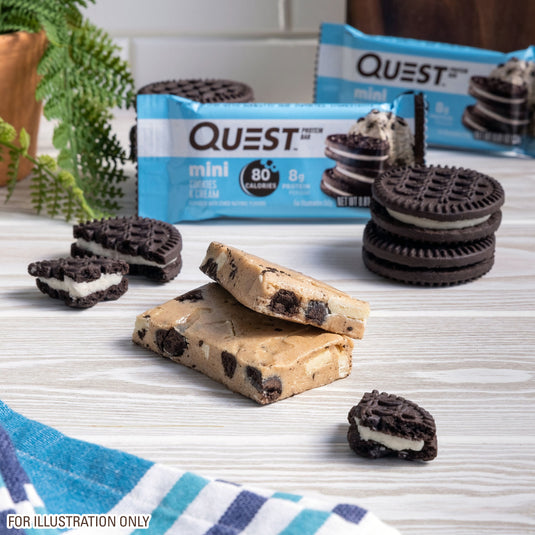 Mini Cookies & Cream Protein Bars