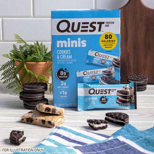 Mini Cookies & Cream Protein Bars