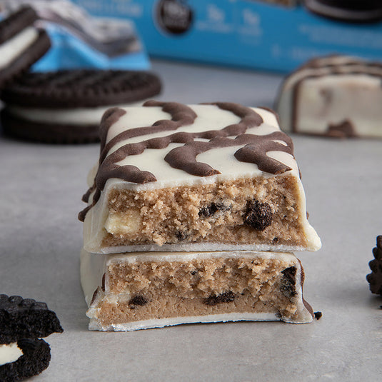 Dipped Cookies & Cream Protein Bars