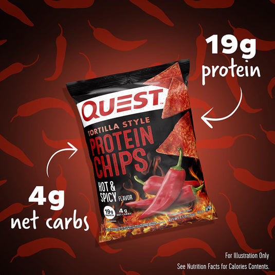 Hot & Spicy Tortilla Style Protein Chips