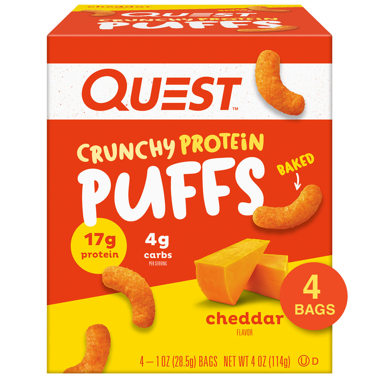 Cheddar Crunchy Protein Puffs