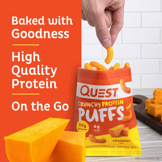 Cheddar Crunchy Protein Puffs