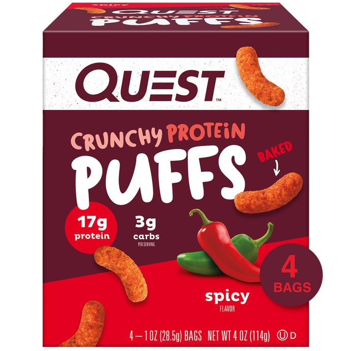 Spicy Crunchy Protein Puffs