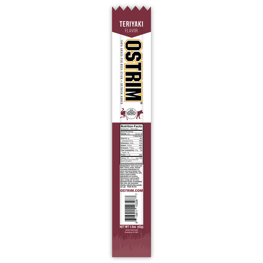 Teriyaki Grass-fed Beef & Ostrich, 10 Sticks