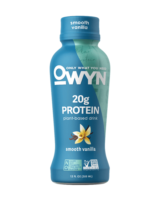 OWYN 100% Plant-Based Protein Shake - Smooth Vanilla (12 Pack)