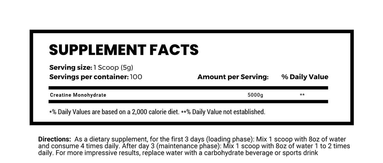Creatine - 100 Servings