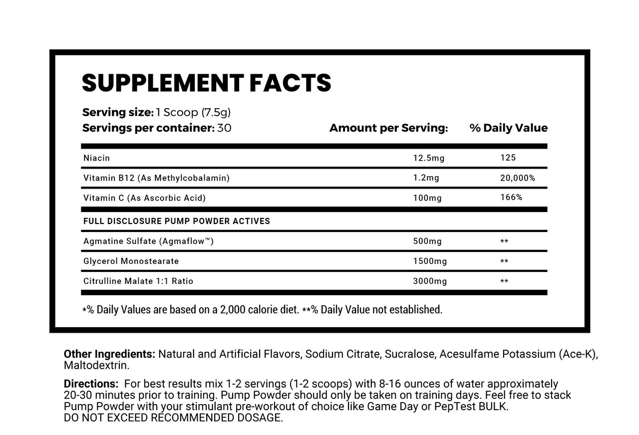 Pump Powder (30 Servings)