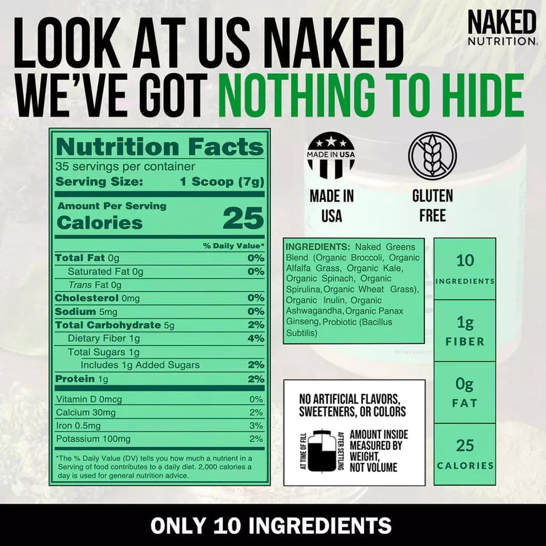 Green Superfood Powder | Naked Super Greens Powder
