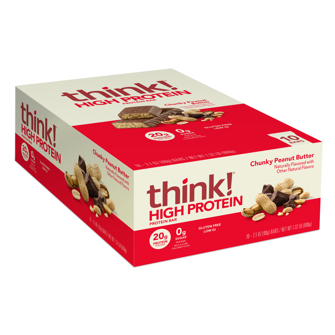 High Protein Bar, Chunky Peanut Butter