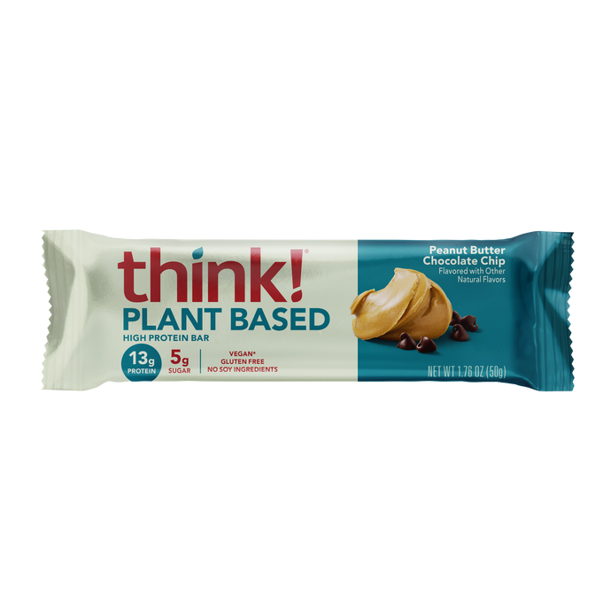 Plant-Based High Protein Bar, Peanut Butter Chocolate Chip