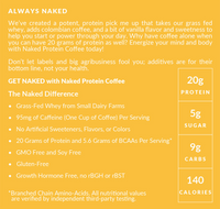 Vanilla Latte Protein Iced Coffee | Naked Protein Coffee - 17 Servings