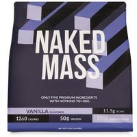 Vanilla Weight Gainer Protein Supplement | Naked Vanilla Mass - 12LB