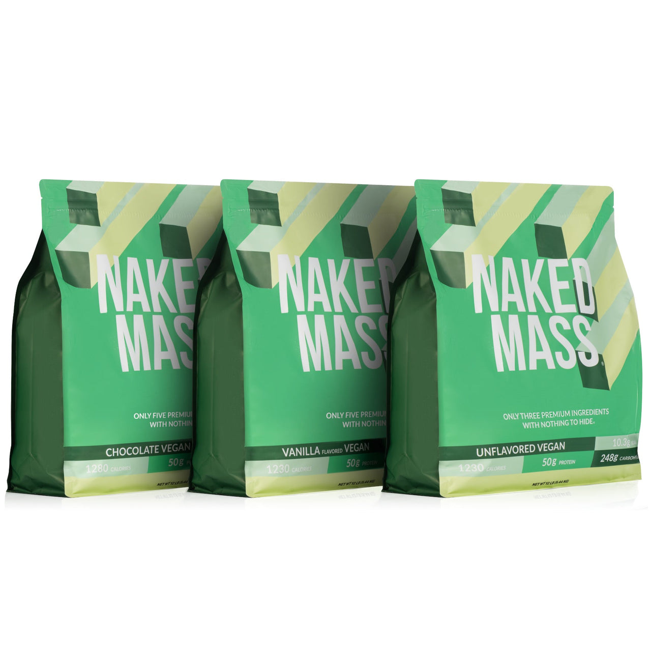 Vegan Weight Gainer Supplement | Naked Vegan Mass - 12LB