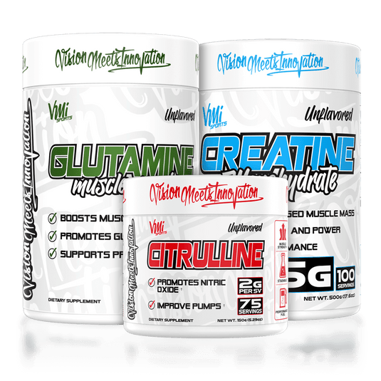 Big 3 Essential Stack: Creatine, Glutamine, & Citrulline