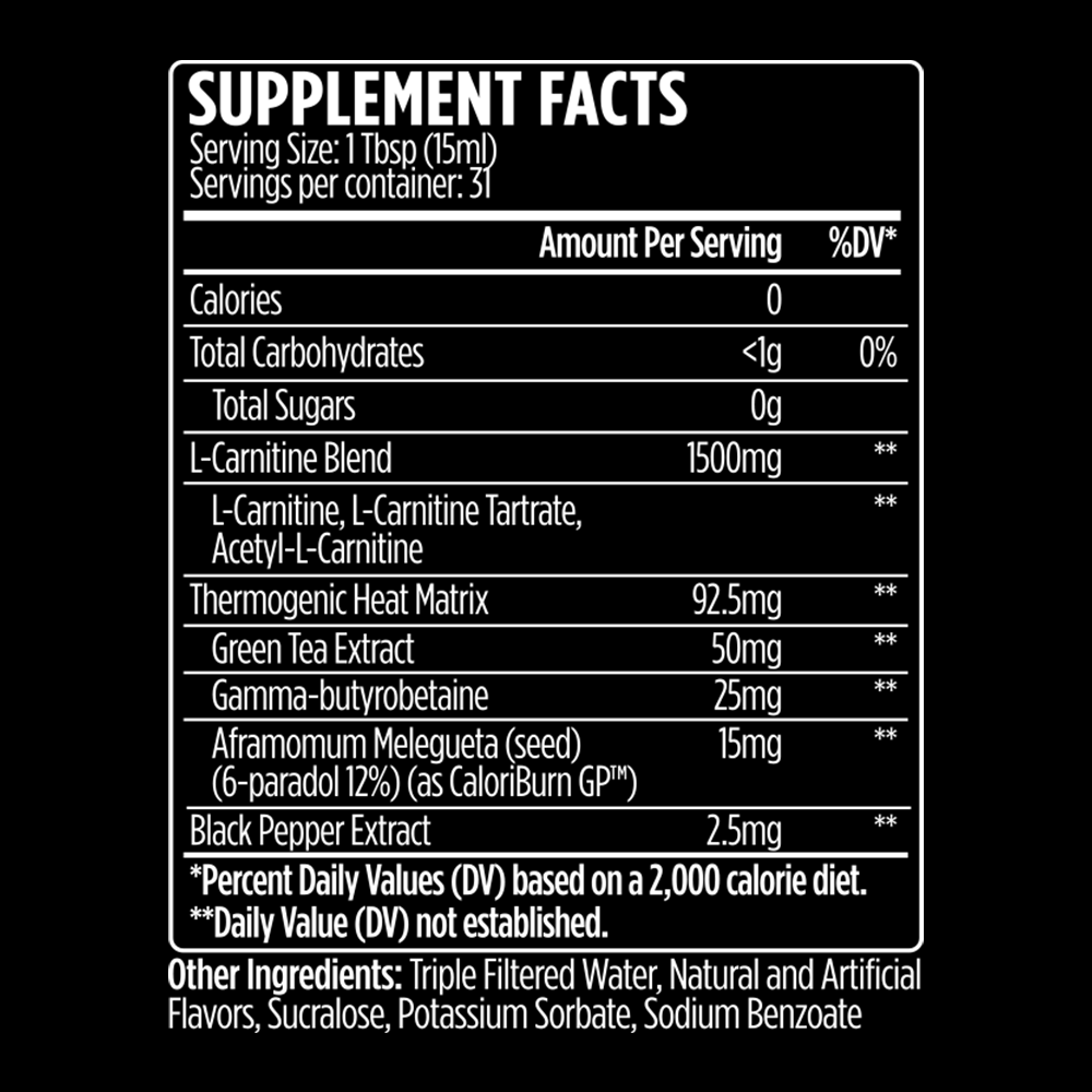 L-Carnitine Liquid 1500 HEAT 16.02oz