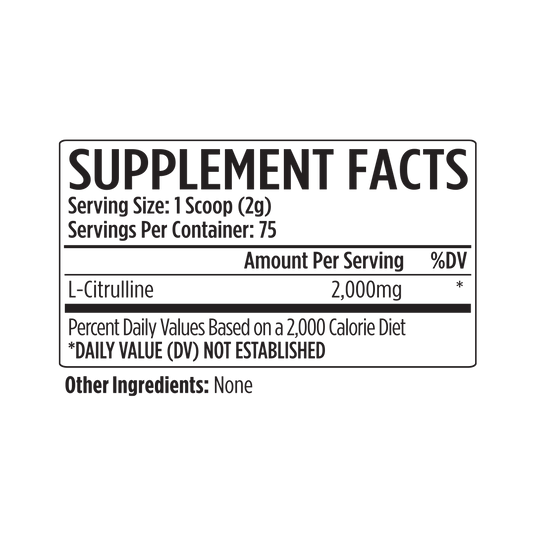 L-Citrulline Pure Pump Powder