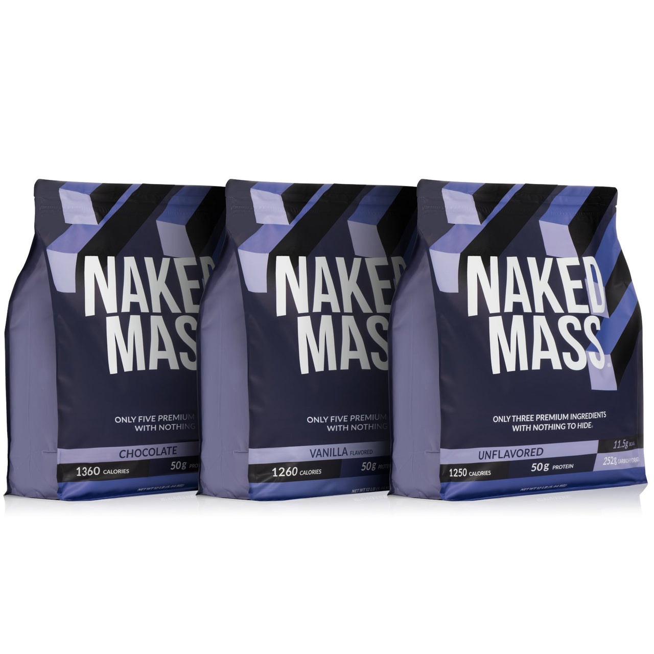Chocolate Weight Gainer Protein Supplement | Naked Chocolate Mass - 12LB