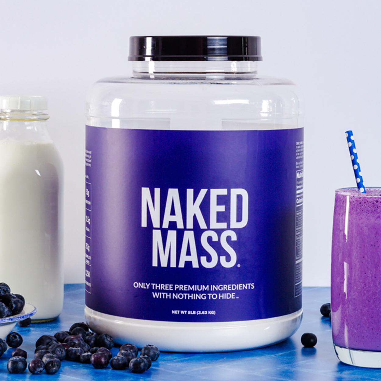 Chocolate Weight Gainer Protein Supplement | Naked Chocolate Mass - 12LB