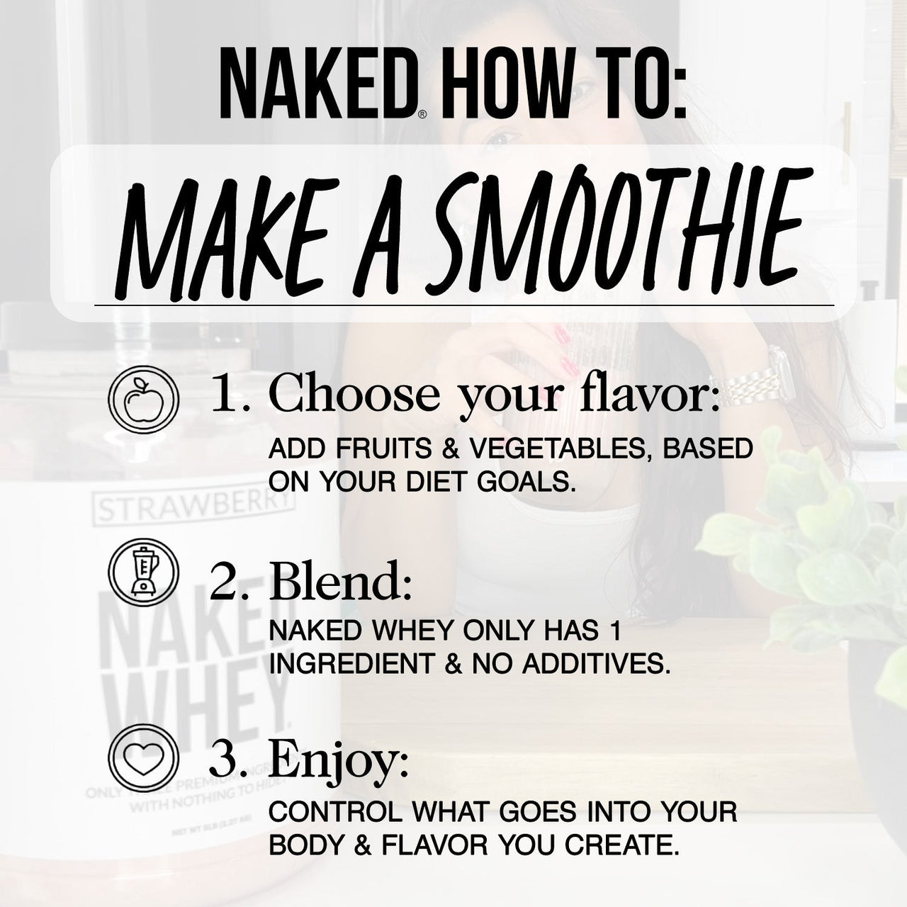 Grass Fed Whey Protein Powder | Naked Whey - 1LB