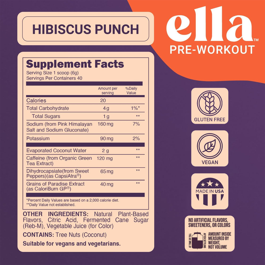 Hibiscus Punch Pre Workout | Ella