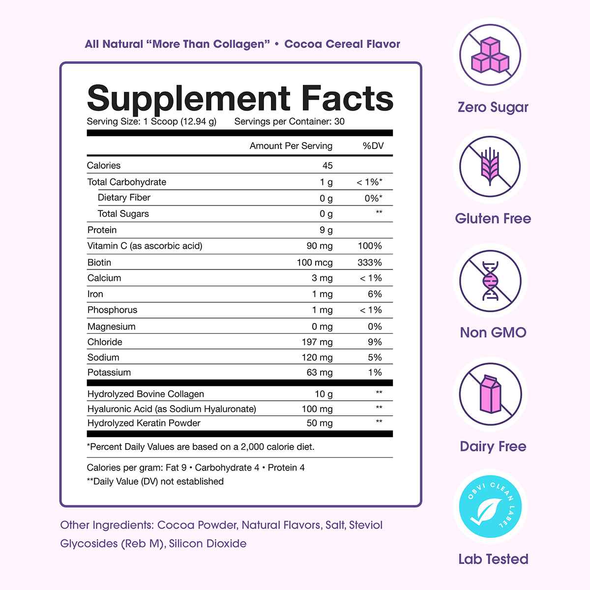 More Than Collagen | Cocoa Cereal