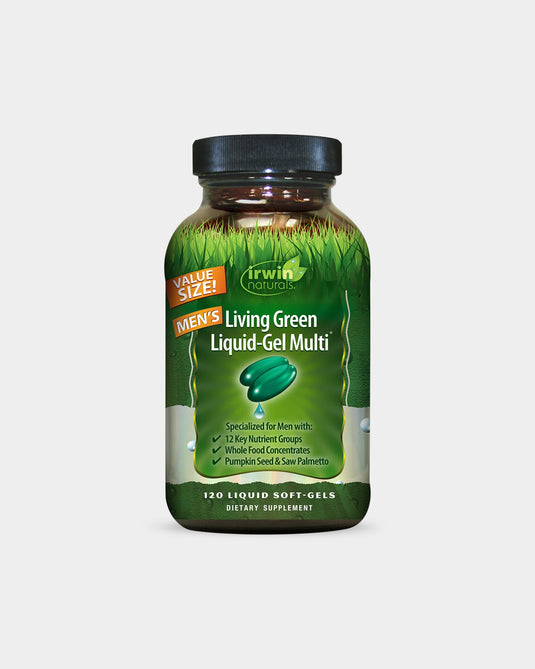 Irwin Naturals Men's Living Green Liquid-Gel Multi