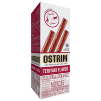 Ostrim Grass Fed Beef/Elk Snack Stick-Teriyaki 10box